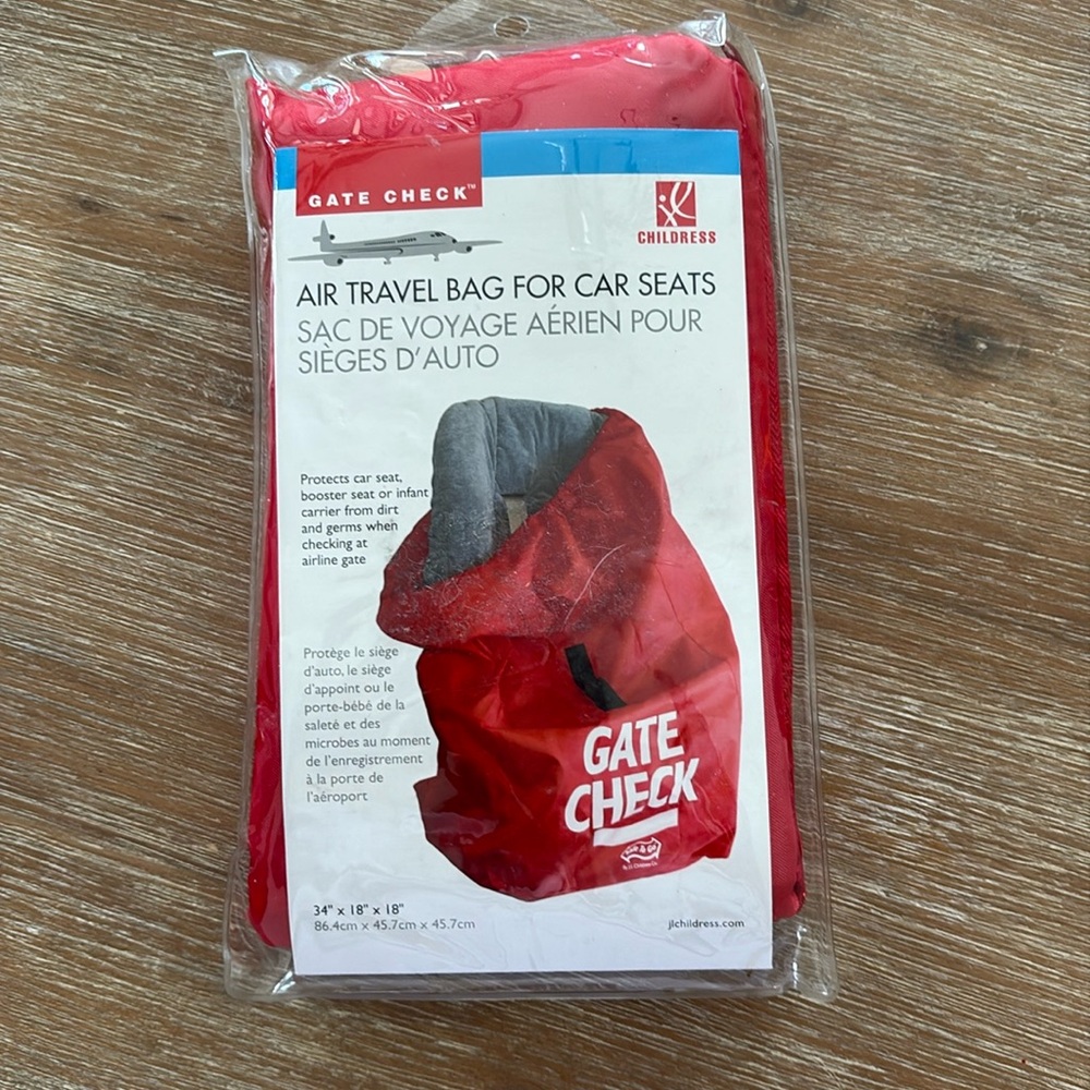 New J.L. Childress Gate Check Bag for Car Seats-Air Travel Bag